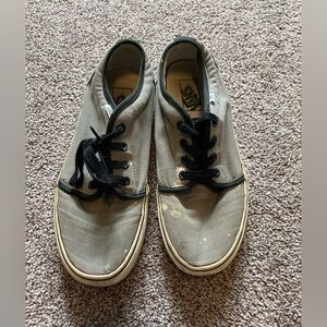 Vans Gray and Black Skateboard Sneakers